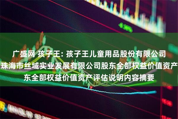 广盛网 孩子王: 孩子王儿童用品股份有限公司拟股权收购涉及的珠海市丝域实业发展有限公司股东全部权益价值资产评估说明内容摘要