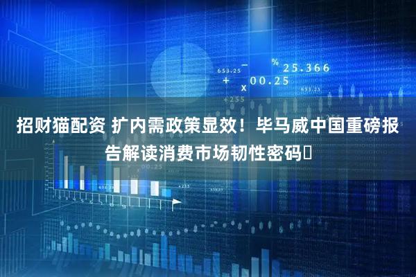 招财猫配资 扩内需政策显效！毕马威中国重磅报告解读消费市场韧性密码​